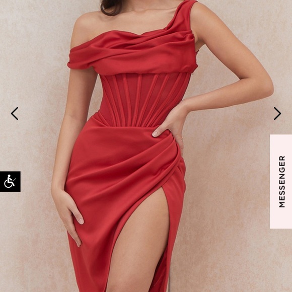 House of CB Lulu Dress in red - Size S - Picture 1 of 8